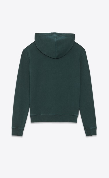 destroyed saint laurent logo hoodie